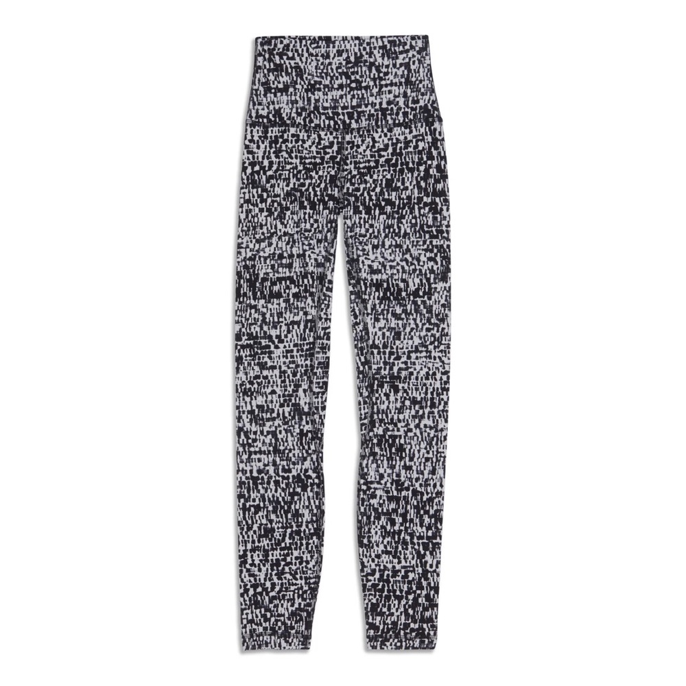 Like new Lululemon Align HR leggings size 2 Color: Urban Block Ice Gray Black
